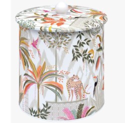 SM2265_Sara Miller Leopard in Palm Garden Biscuit Barrel